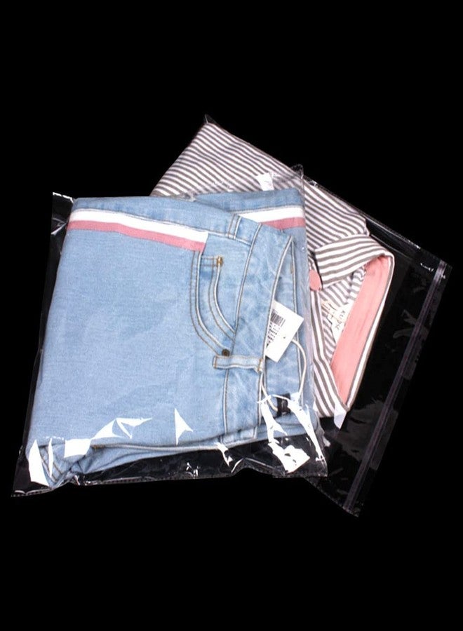 Keoferlo 100 Pcs Self Sealing Cellophane Bags 12 x 16-inch Clear Poly Large Cellophane Packing Tshirt Plastic Bags for Clothes Wrapping Bed Sheets - Image 5