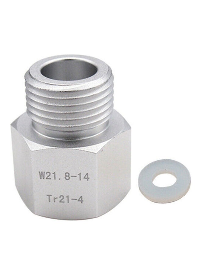 NIBEMINENT Fish Tank Regulator Co2 Adaptor Silver 8.00X3.00X5.00cm  - Image 1