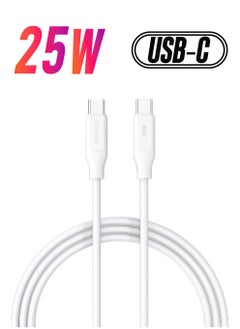 Syrox 25W Samsung Galaxy Type-C To Type-C Fast Charging Cable Both Ends Type-c New Generation S20 FE Plus Ultra 5G S21 FE Plus Ultra 5G A73 A72 A71 A53 5G A33 M51 M33  - Image 1