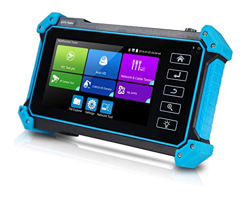 EVERSECU 7 Inch Touch Screen 5 in 1 CCTV Tester Support Upt to 4K IP Camera & 720P/1080P/3.0mp/4.0mp/5.0 Megapixel AHD, TVI, CVI & CVBS Analog Camera, with Keyboard/IP Discovery/WiFi/APP - Image 1