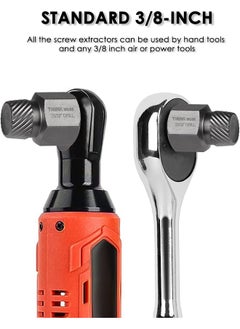 Generic THINKWORK Upgraded Screw Extractor Set, 25-Piece 3/8" Inch Drive Easy Out Bolt Extractor Set, Multi-Spline, for Removing Broken Studs, Bolts, Screws  - Image 4