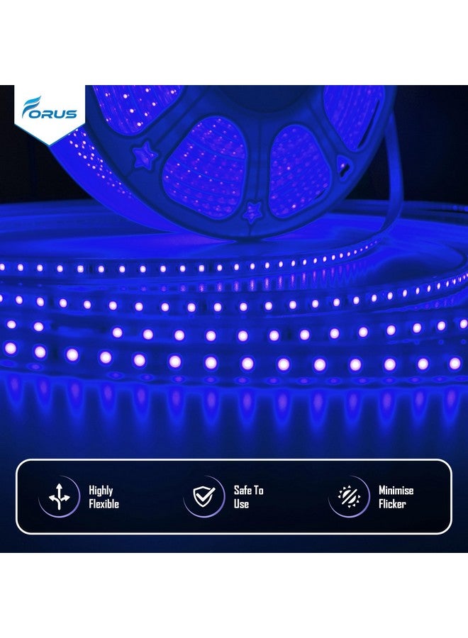 Forus LED Rope Light 40 Meter 2 Year Warranty, Outdoor Waterproof Decorative Cove Lights for Ceiling, Balcony, Home Decor, Interior Decoration, Flexible Profile Light for Diwali, Christmas -Blue - Image 2