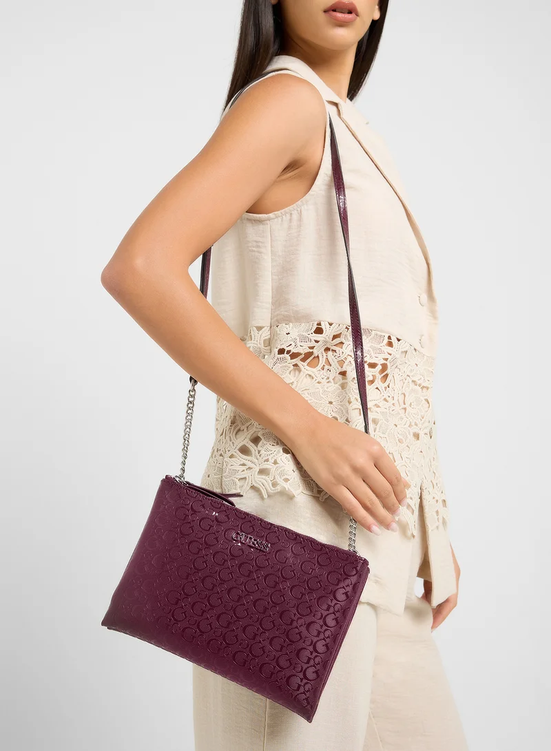 GUESS Tidewood Mini Double Zip Crossbdy
