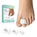 Welnove Toe Separator for Overlapping Toes Toe Spacers for Bunions Toe Corrector for Hammer Toes Realign Crooked Toes Preventing Rubbing Relieve Pressure FSA or HSA Eligible 3 Size 6 Pack - Image 1