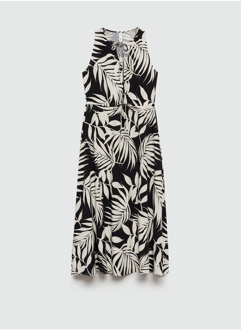 MANGO - Bow Printed Dress - Image 1
