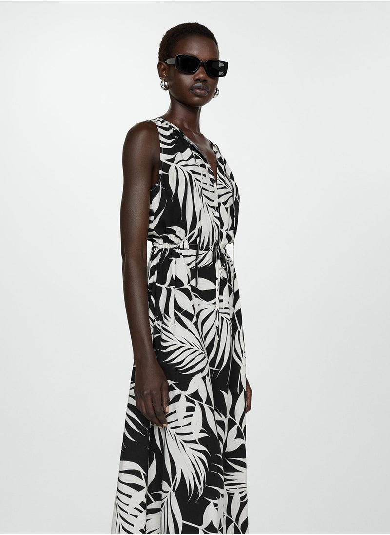 MANGO - Bow Printed Dress - Image 1