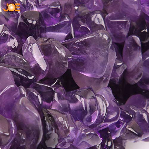 JOE FOREMAN 6-8mm Amethyst Beads Natural Stone Gravel Gemstone Chips Beads for Jewelry Making 34" JOE FOREMAN - Image 3
