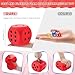 Zomiboo Large 5 Inch Foam Dice Jumbo 6 Sided Giant Dice for Casino Party Classroom Anxiety Stress Relieve Ball Toy Gifts for Adults Kids Board Game to Get Your Lucky NumbersRed - Image 4