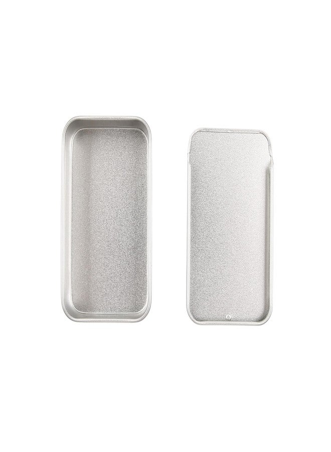Vagocom 2Pcs Toothpick Holder, Portable Empty 2.7*1.6*0.6inch / 7*4.2*1.5cm Reusable Metal Toothpicks Case,Small Toothpick Dispenser for Travel,Outdoor,Camping(Silver) - Image 4