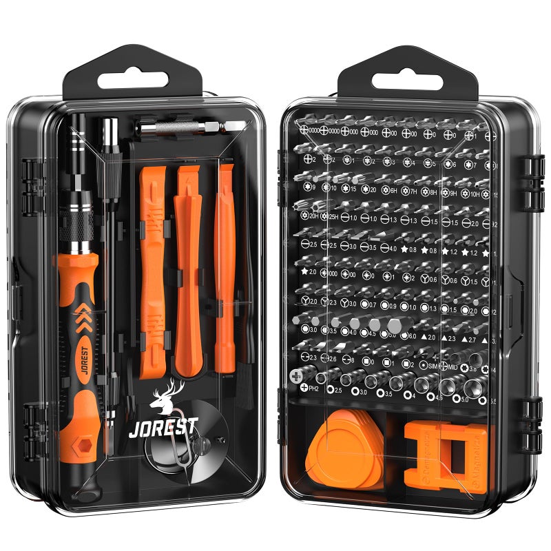 JOREST 117 in 1 Precision Screwdriver Set, Tool Gifts for Men, Mini Repair Tool Kit with Torx Triwing Bits, Repair for Computer, Macbook, Laptop, PC, RC, PS5, iphone, Electronics, XBOX, Glasses - Image 1