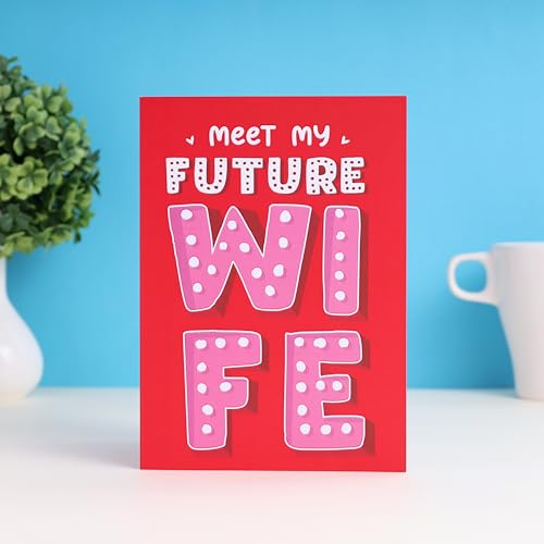 Oye Happy – Future Wife Mirror Card | Funny Romantic Greeting Card for Fiancée or Girlfriend | Proposal, Engagement & Valentine’s Day Gift | Love Card with Mirror Inside - Image 4