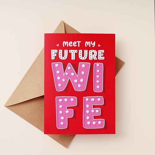 Oye Happy – Future Wife Mirror Card | Funny Romantic Greeting Card for Fiancée or Girlfriend | Proposal, Engagement & Valentine’s Day Gift | Love Card with Mirror Inside - Image 2