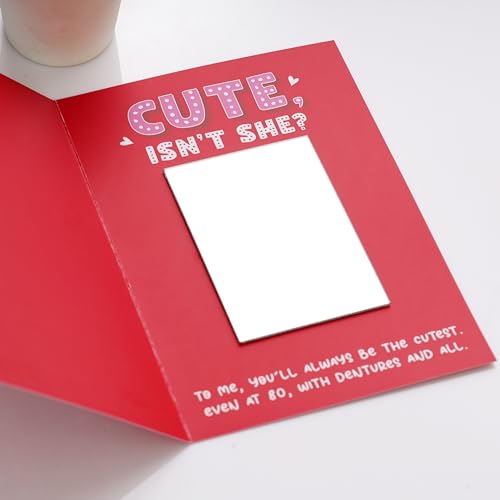 Oye Happy – Future Wife Mirror Card | Funny Romantic Greeting Card for Fiancée or Girlfriend | Proposal, Engagement & Valentine’s Day Gift | Love Card with Mirror Inside - Image 5