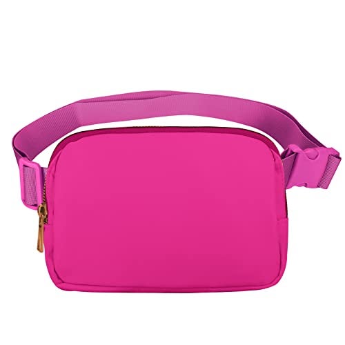VOROLO Fanny Pack For Women And Men Crossbody Bag Belt Bag with Adjustable Strap Graduation Gifts Magenta - Image 1