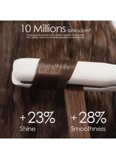 Faszin Ionic Hair Straightener Fast Heating Titanium Flat with Negative Ions to Create Sleek Style 3D Floating Wide Plate for both Thick and Thin Hair  - Image 4