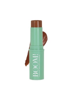 BOOM! by Cindy Joseph BOOM Beauty Boom Stick Bronzer: 3-in-1 Cream Blush Stick for Eyes, Lips & Cheek, Long-Wearing Blendable & Building Color Vegan Lipstick Pen for All Skin 
