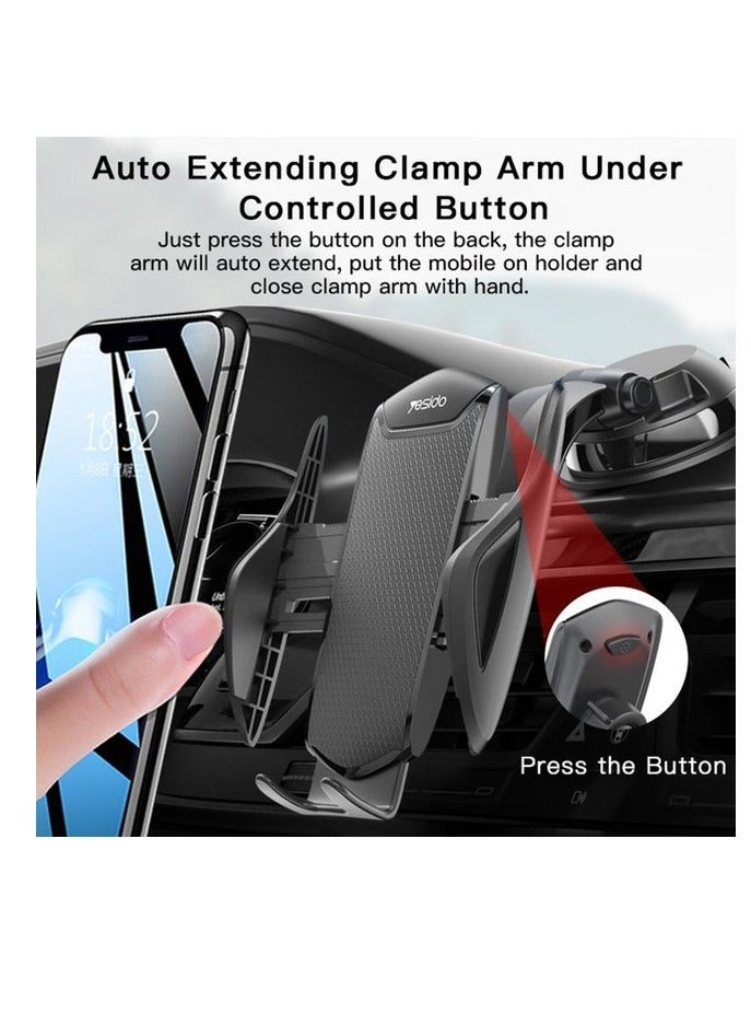 يسيدو حامل الهاتف المحمول المزود بكوب شفط لوحدة التحكم المركزية للسيارة من يسيدو C99 (أسود) - Image 4