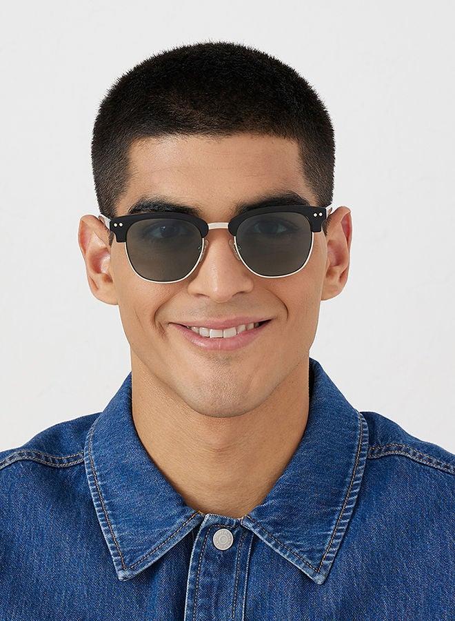 30Sundays LUMI,Men Sunglasses, Square Sunglasses, UV Protection: UV400 (Black,Green) - Image 4