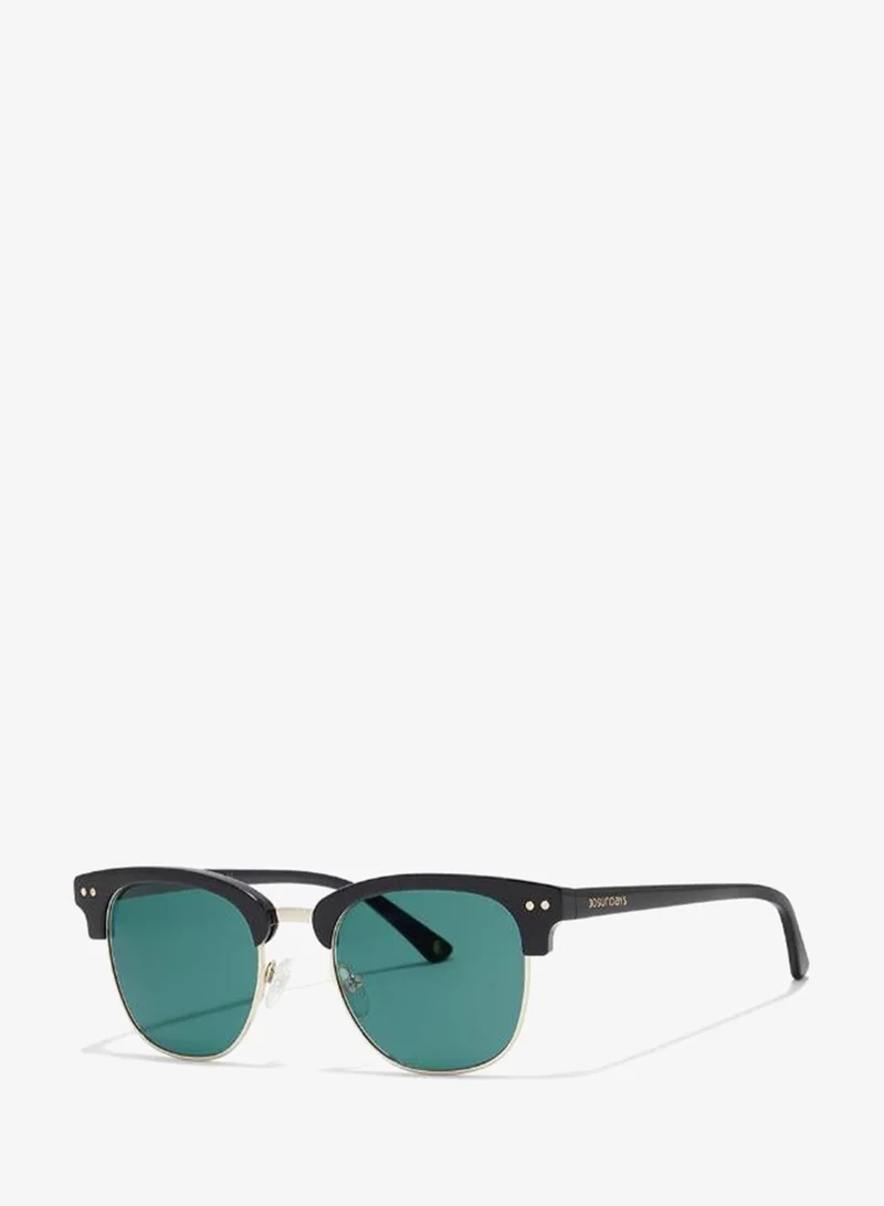 30sundays 30Sundays LUMI,Men Sunglasses, Square Sunglasses, UV Protection: UV400 (Black,Green)