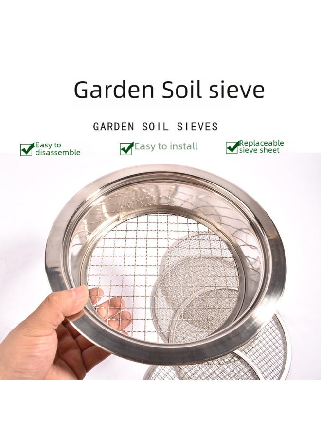 Garden Soil Sifting Net Round Replacement Mesh For Gardening Planting Sand Stone Soil Sifter-Specifications:Soil Exchange Screen (1, 3, 6, 9, 12mm)