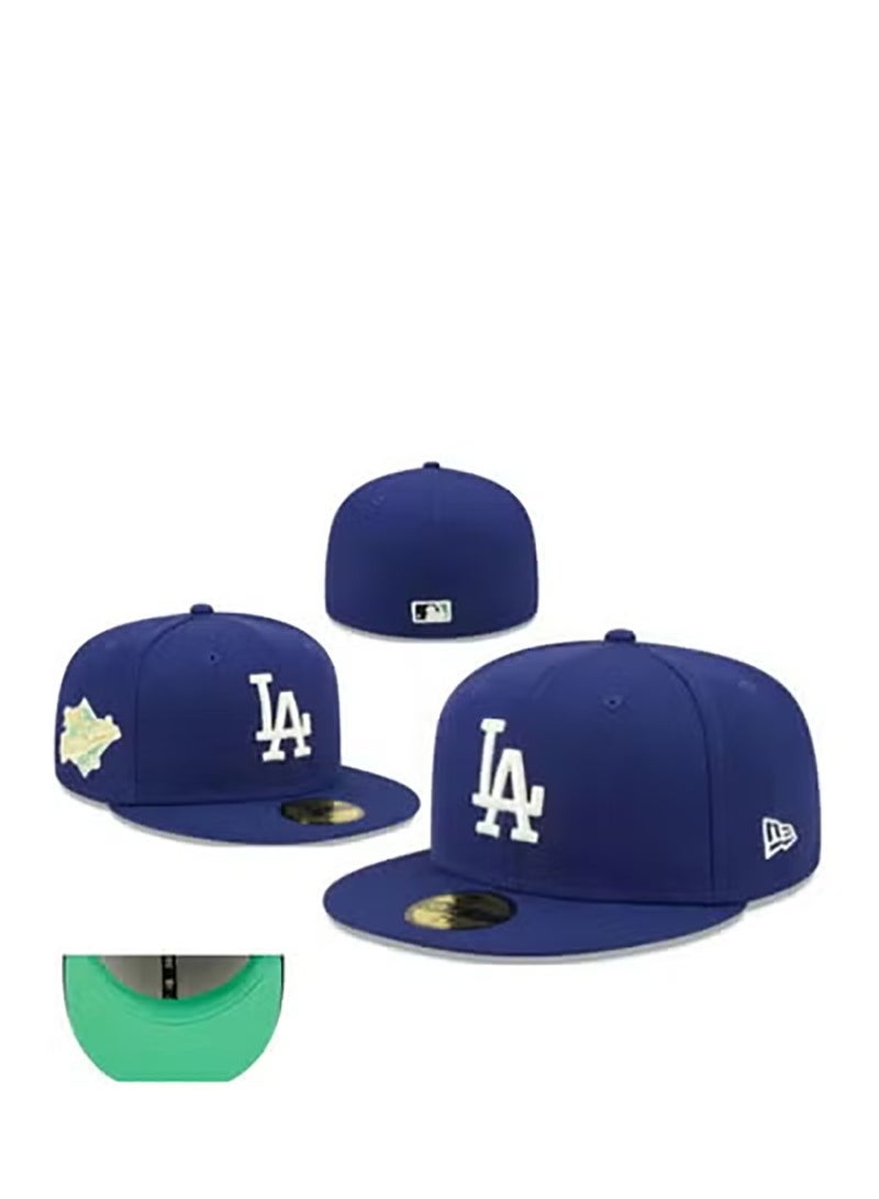 NEW ERA Blue LA Logo Flat - Brim Baseball Cap, 59.6cm 
