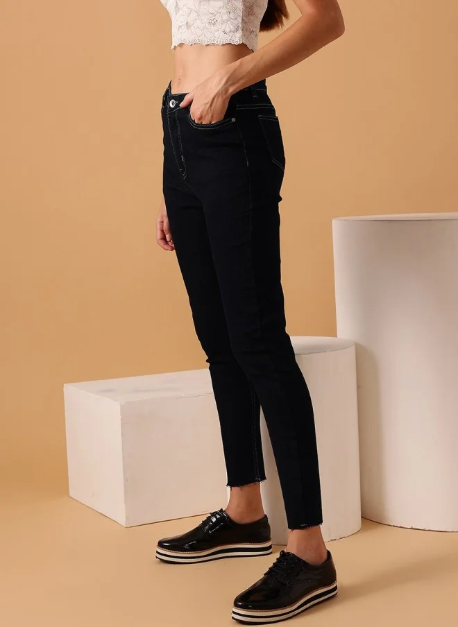 STREET 9 Narrow Slim Fit Blue Jeans for Women