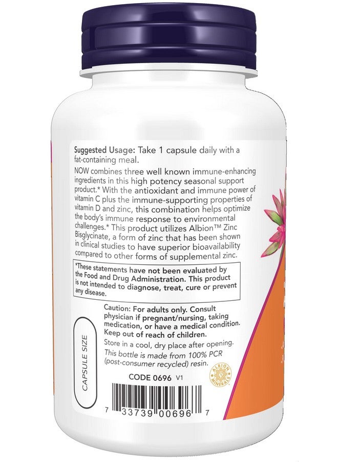 Supplements C1000 Zinc & D3 Seasonal Immune Support* 100 Veg Capsules