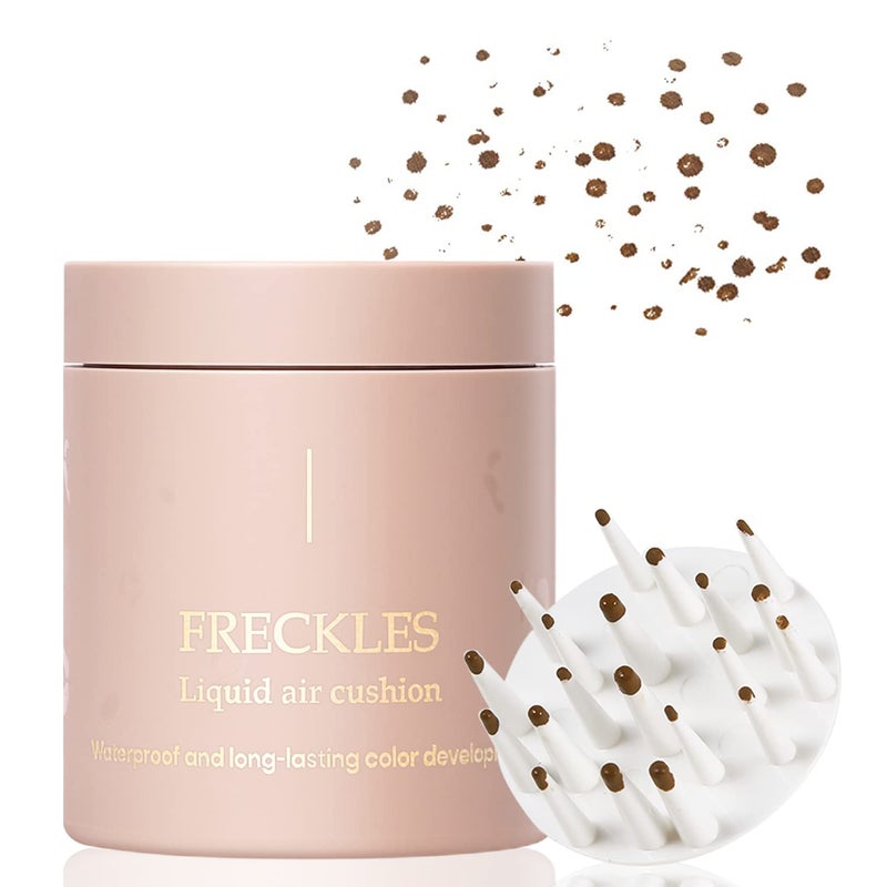 قلم بقع النمش السائل من إيريندي - ترقية، طابع بقع النمش، وسادة هوائية، يدوم طويلاً، مقاوم للماء، يجف بسرعة، طابع بقع نمش واقعي للمكياج الطبيعي المشرق 02 شوكولاتة