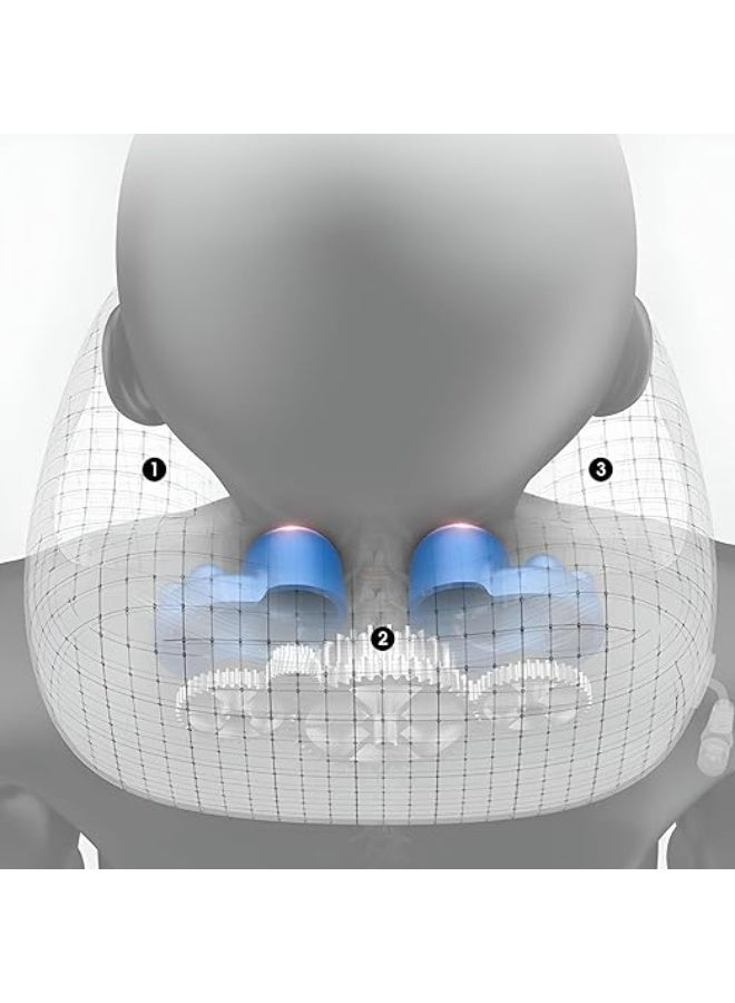 Electric U-Shaped Smart Neck Massager – Rechargeable Support Pillow with Adjustable Dual Movement – Memory Foam & Breathable Fabric – Battery-Optimized for Office & Home. - Image 4