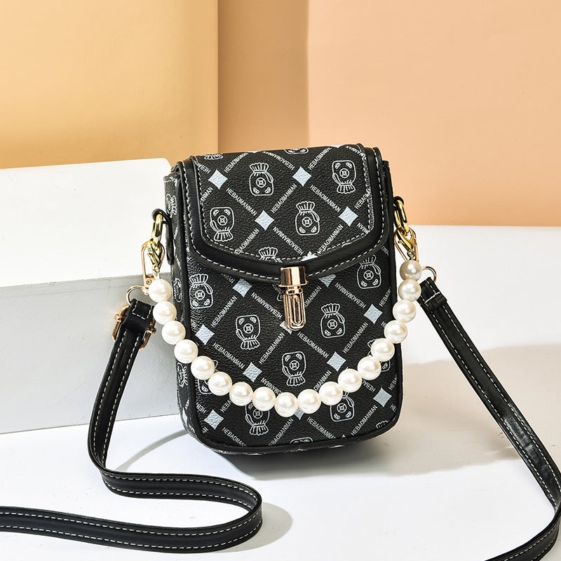 Mobile Phone Bag For Women 2022 Internet Celebrity Crossbody All-Match Vertical Mini Bag 7-Inch Change Phone Bag - Image 1
