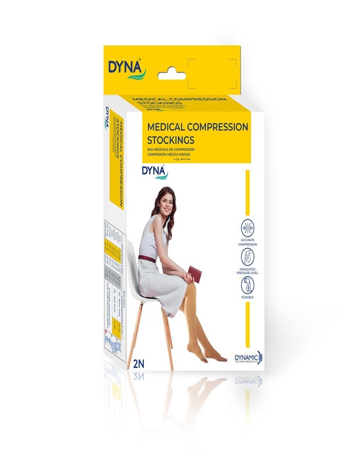 Dyna Medical Compression stockings for Varicose Vein Class 1 (Below Knee-Large) - Image 2
