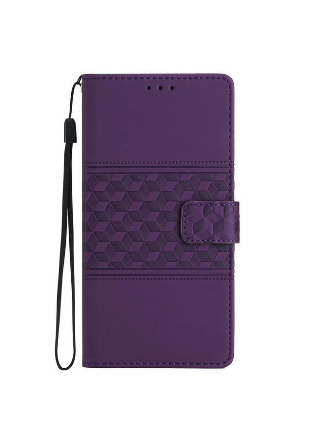 S-TOP Case For iPhone 16e Diamond Embossed Skin Feel Leather Phone Case - Image 2