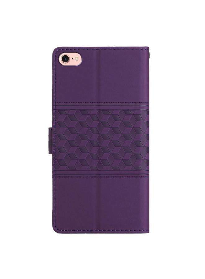 S-TOP Case For iPhone 16e Diamond Embossed Skin Feel Leather Phone Case - Image 3