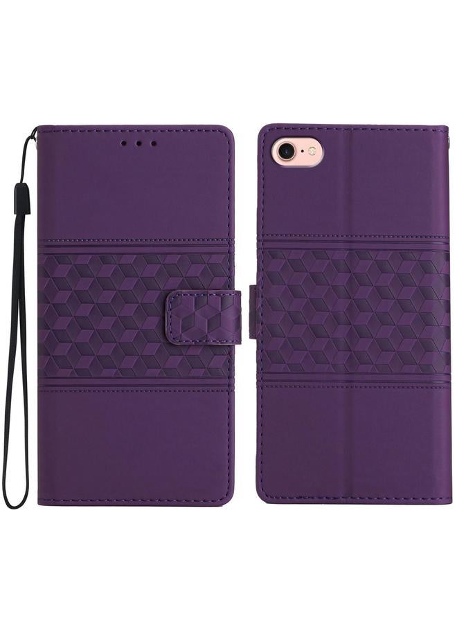 S-TOP Case For iPhone 16e Diamond Embossed Skin Feel Leather Phone Case - Image 1