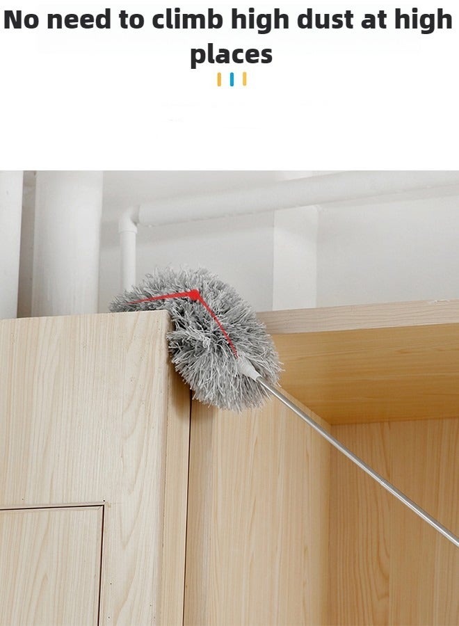 Haidue 2.8M Ultra Long Household Dust Duster Cleaning Hair Duster Removal And Ash Roof Cleaning Brush Sweeping The Wall Microfiber Duster Bendable Telescopic - Image 5