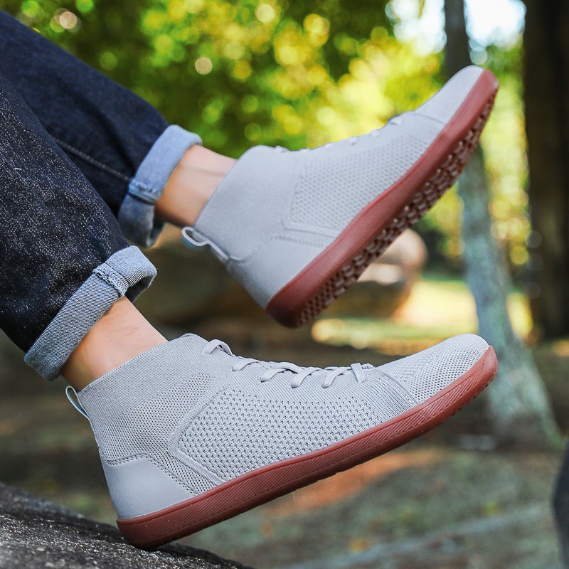 Manufacturers cross-border new high-top wide palm shoes breathable non-slip wide head barefoot casual shoes indoor fitness shoes yoga shoes - Image 4