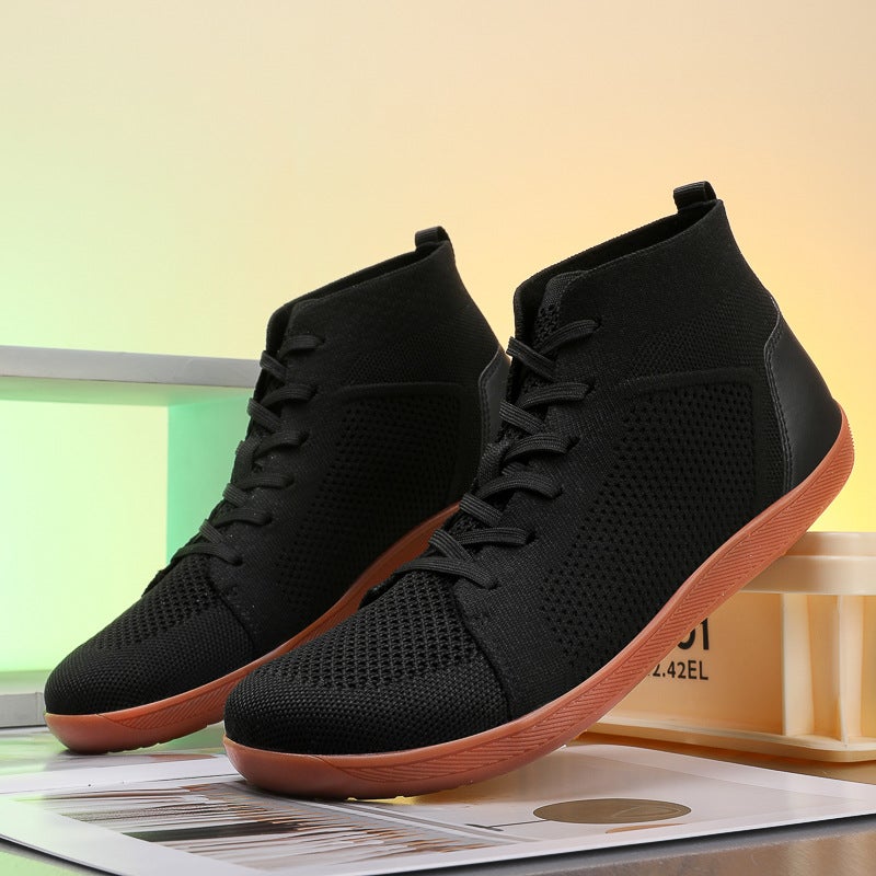 Manufacturers cross-border new high-top wide palm shoes breathable non-slip wide head barefoot casual shoes indoor fitness shoes yoga shoes - Image 1