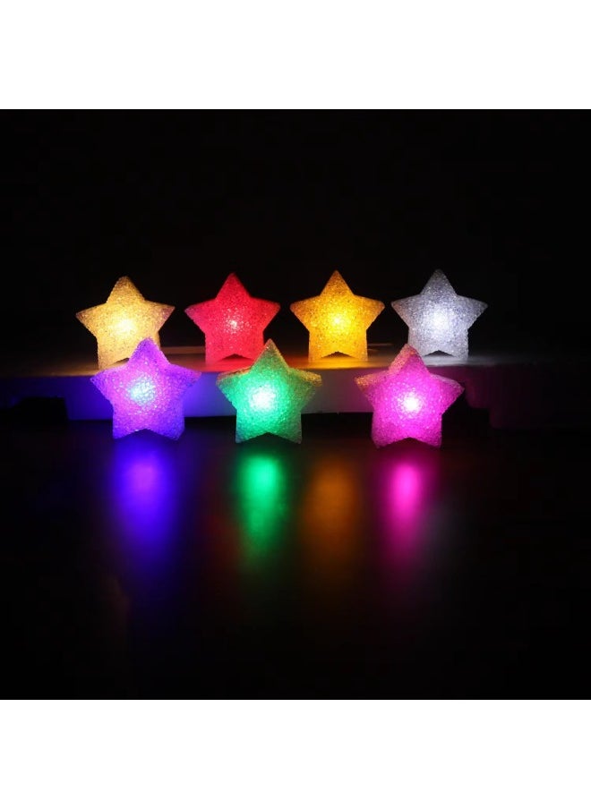 Generic Stage Performance Crystal Star Lamp Hand-held Dance Chorus Decoration Star Lamp Luminous Five-pointed Star Lamp Props Stall-Color:10cm Five-pointed Star + Hand Wear-Specifications:Red Light  - Image 4
