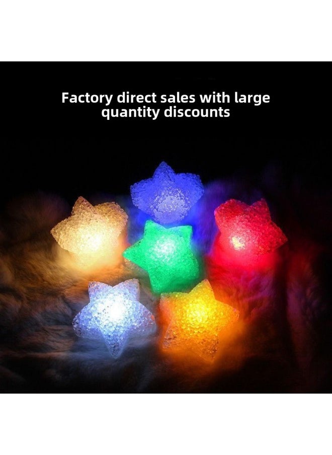 Generic Stage Performance Crystal Star Lamp Hand-held Dance Chorus Decoration Star Lamp Luminous Five-pointed Star Lamp Props Stall-Color:10cm Five-pointed Star + Hand Wear-Specifications:Red Light  - Image 3