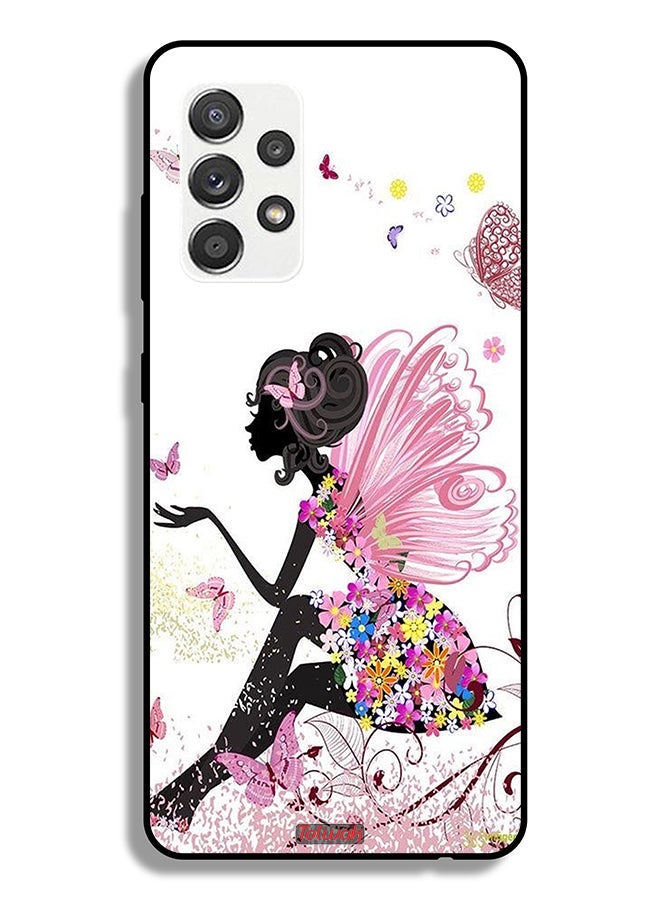 Tolwak Samsung Galaxy A32 5G Protective Case Cover Butterfly Girl Artwork - Image 1