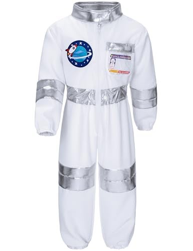 Irtysh Kids Astronaut Costume Flight Jumpsuit Halloween Cosplay Costume With Helmet Gloves Role Play Costume SetS - Image 5