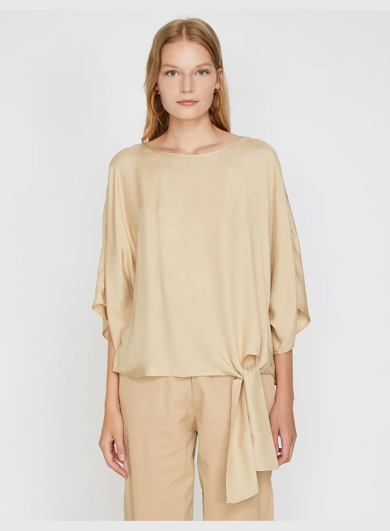 KOTON Tie Waist Blouse