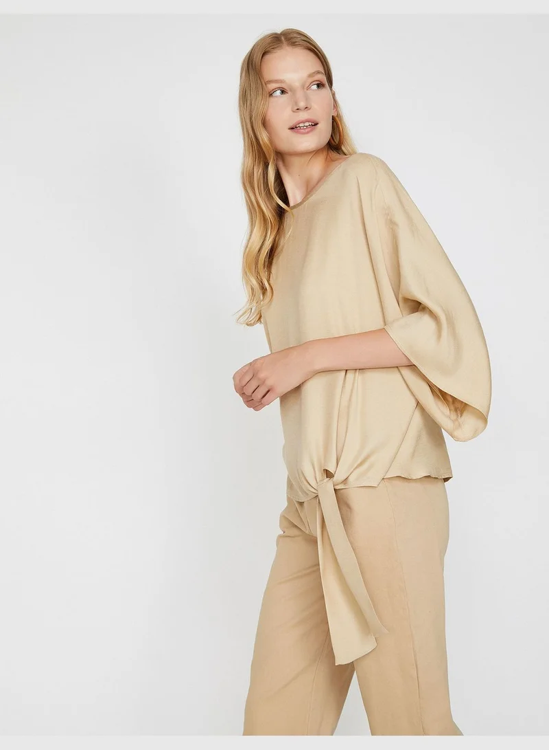 KOTON Tie Waist Blouse