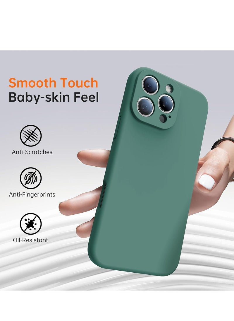 Raxoom iPhone 16 Pro Max Case with 2 Screen Protectors â€“ Liquid Silicone Protective Phone Case (6.9") â€“ Compatible with MagSafe â€“ Upgraded Camera Protection â€“ Dark Green - Image 4