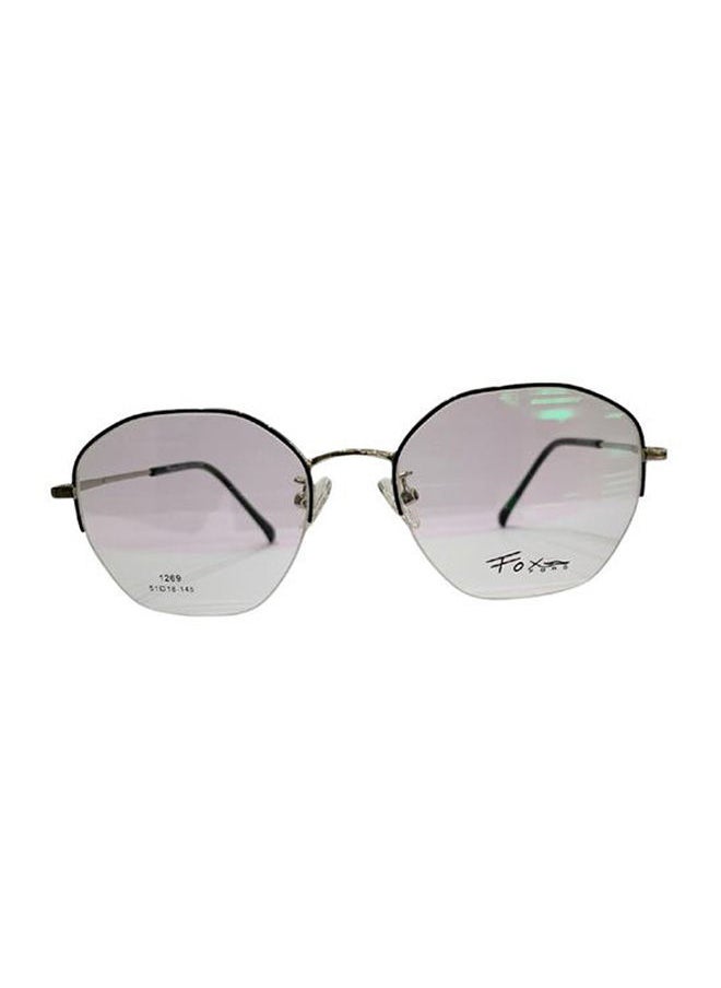 Fox Ford - Semi-Rimless Hexagon Eyeglass Frame 1269-C3 - Image 1