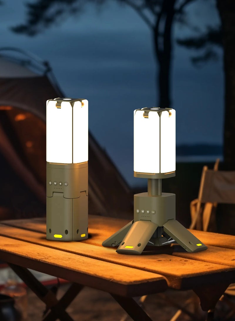 Generic Rechargeable Multifunctional Outdoor Waterproof Four Leaf Camping Light Z2 - , Telescopic design, Adjustable light pool height,  perfect for Hiking, Camping, Fishing, and Travel  - Image 3