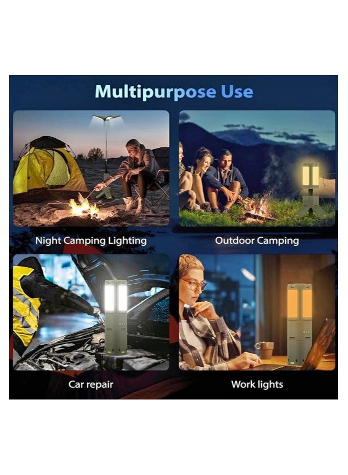 Generic Rechargeable Multifunctional Outdoor Waterproof Four Leaf Camping Light Z2 - , Telescopic design, Adjustable light pool height,  perfect for Hiking, Camping, Fishing, and Travel  - Image 5