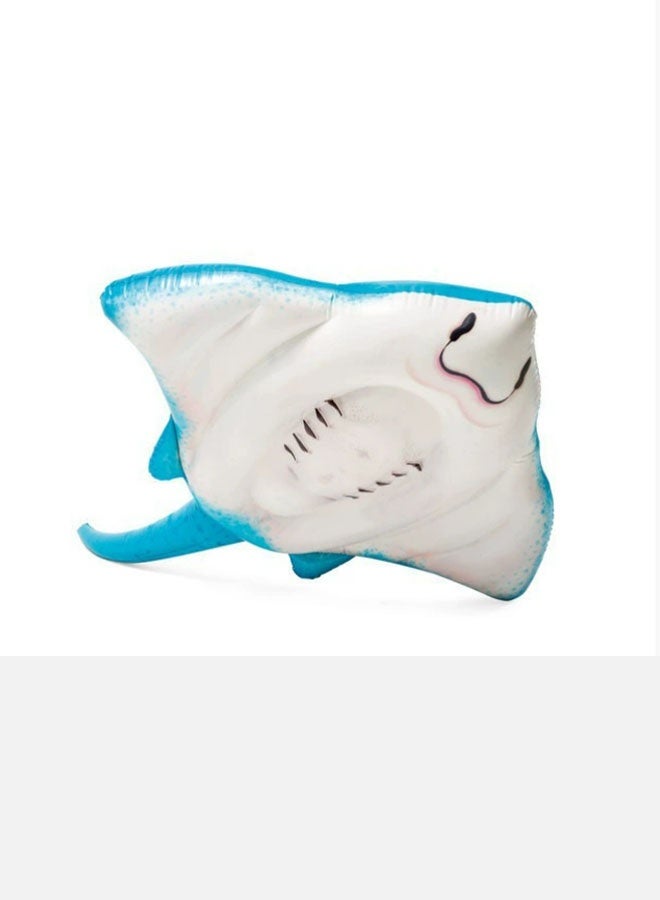 INTEX Large Size INTEX Children's and Adults' Water Mount Inflatable Toy Ray Fish Floating Row 185cm x 145cm - Image 3