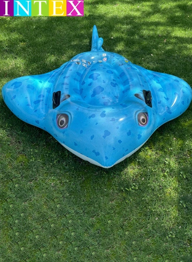 INTEX Large Size INTEX Children's and Adults' Water Mount Inflatable Toy Ray Fish Floating Row 185cm x 145cm - Image 2