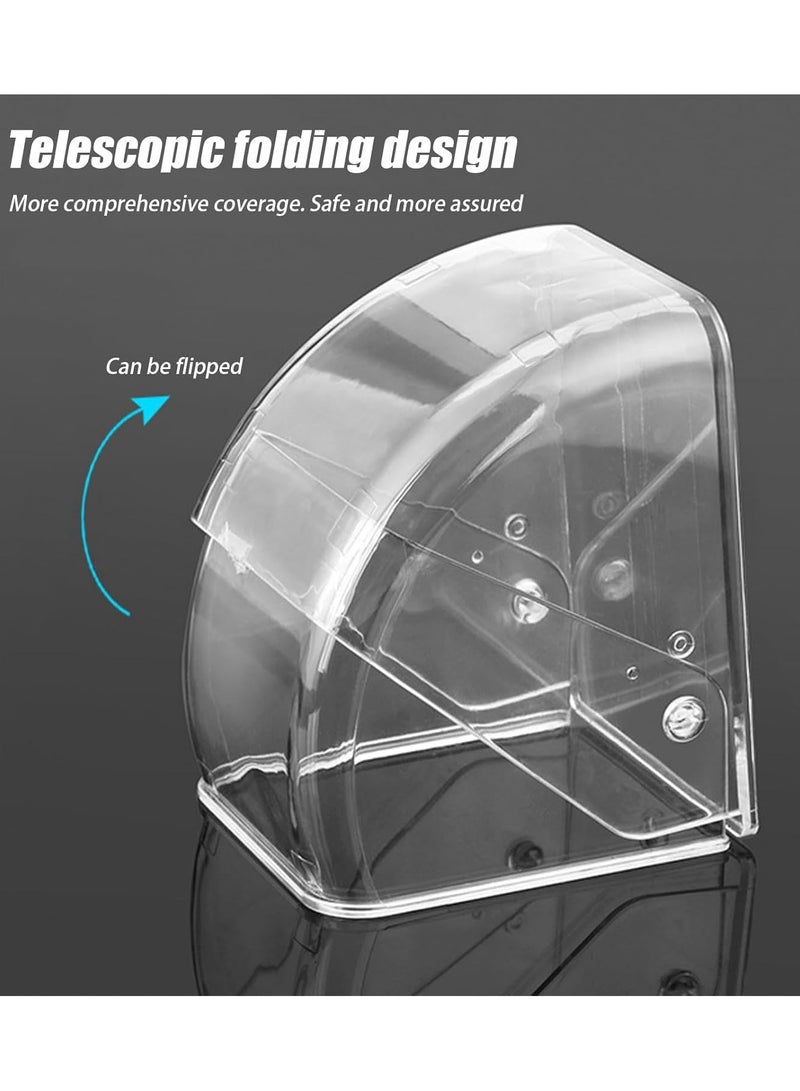 HOMESTAR Ring Doorbell Cover Weatherproof, Transparent Rainproof Wireless Doorbell Splashproof Box, Rainproof Protective Case Push Button Shield for Keypad Card Reader Outdoor Home - Image 2